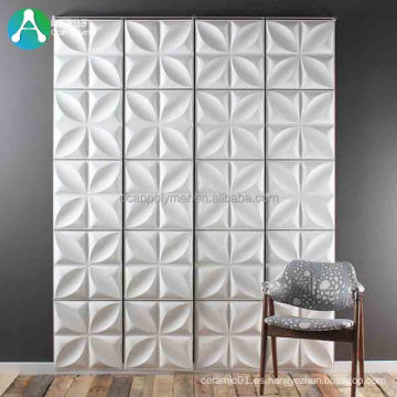 Hoja de PVC blanca mate para paneles de pared 3D